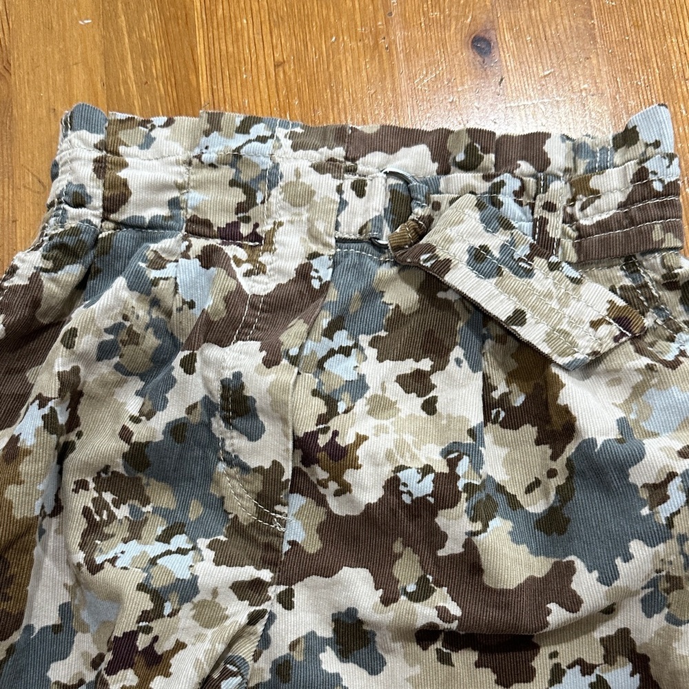 Zara Kids Girls Camouflage Joggers - Brown and Cream - Picture 3 of 8